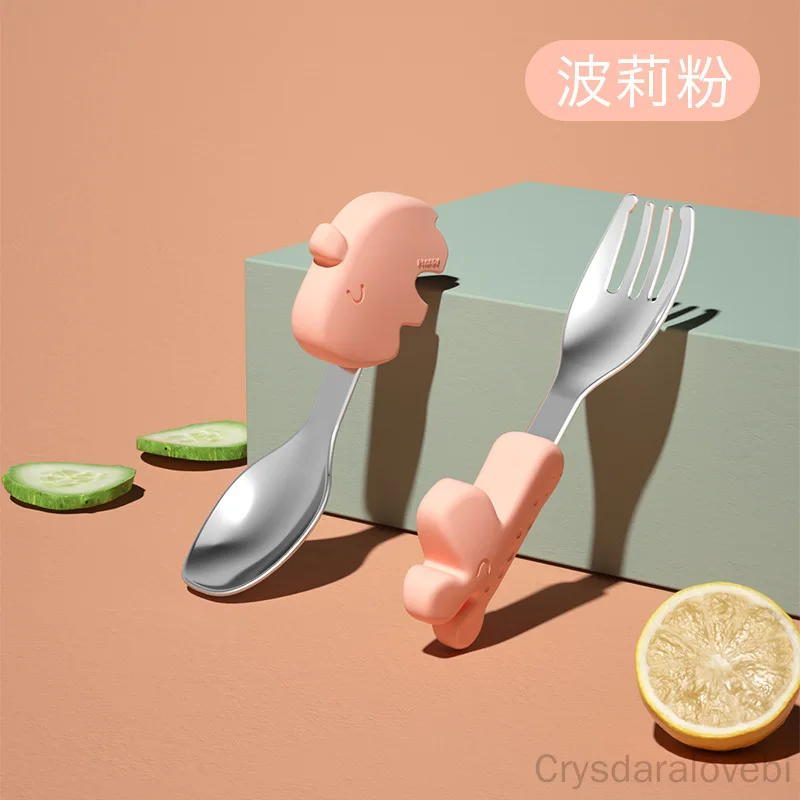 Baby Food In Japan - 1 takım Fil Kısa Çatal Kaşık