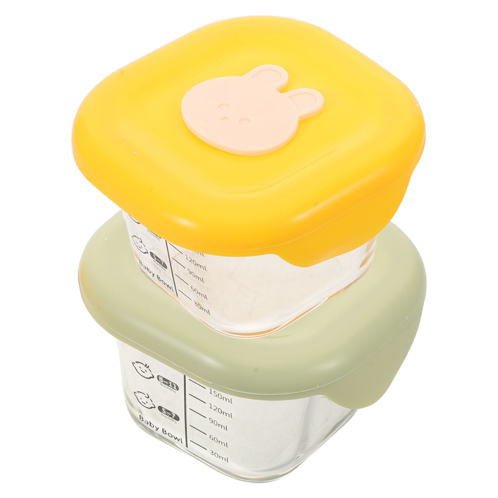Baby Food Yellow - 2 Adet Bebek Maması Saklama Kabı