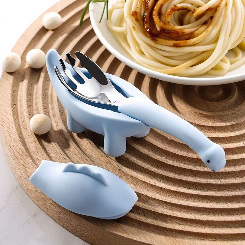 Baby Food Knife Set - Dinozor Bebek Besleme sofra seti Çocuk