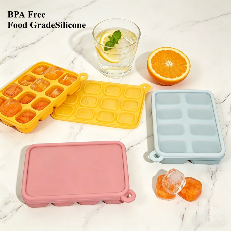 Easy Baby Food - Platin Silikon Bebek Maması Dondurma Tepsisi