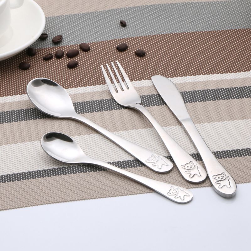 Baby Food Knife Set - 4 adet/takım Bebek Çay Kaşığı Kaşık