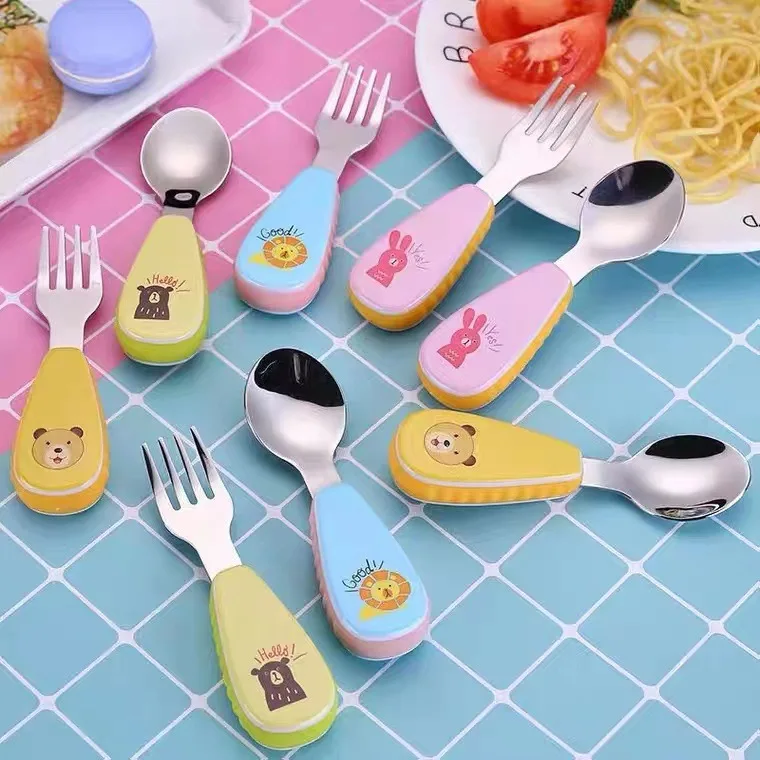 Baby Food In Japan - 1 takım Yaratıcı Paslanmaz Çelik Karikatür