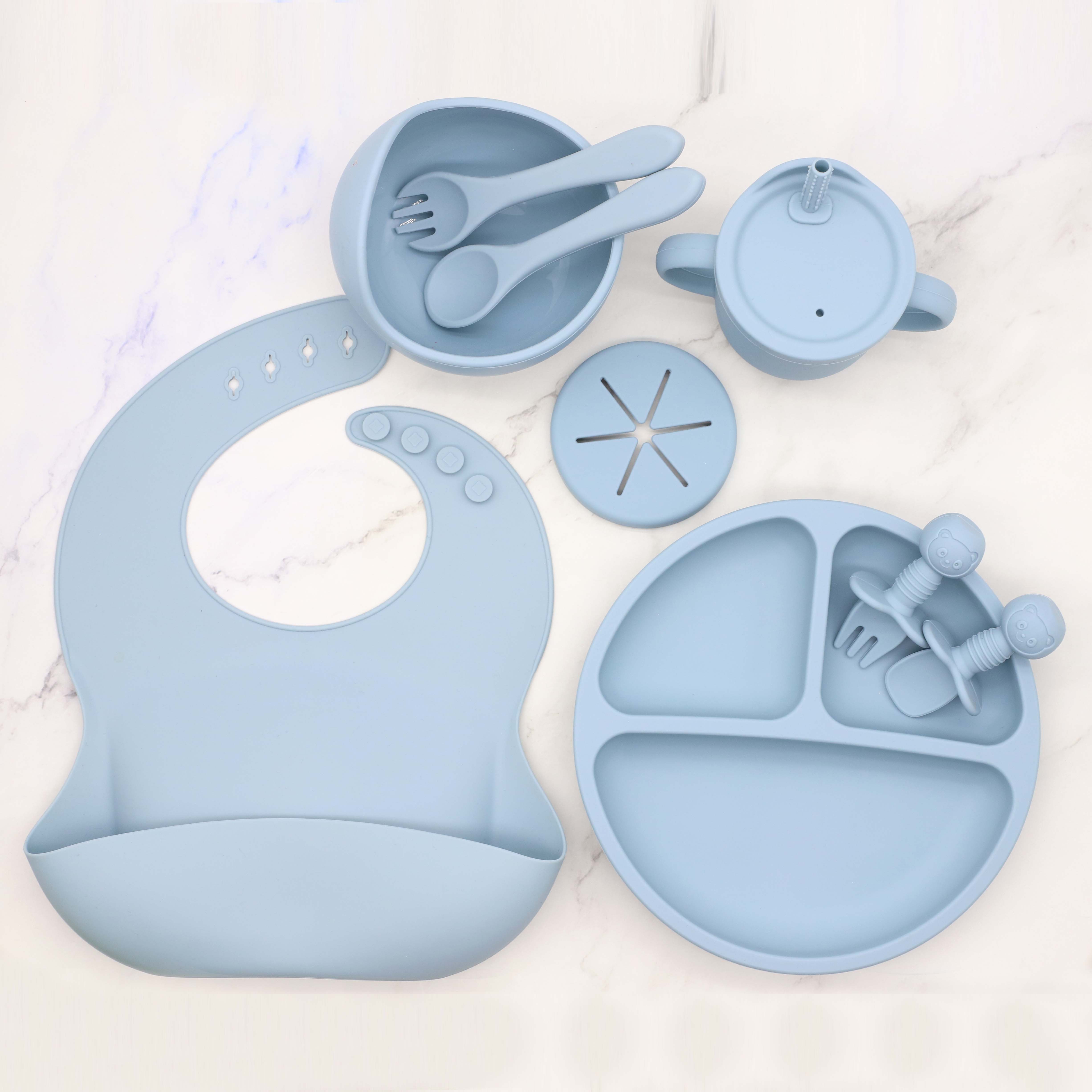 Baby Food Guide - Yeni gıda sınıfı silikon sofra takımı