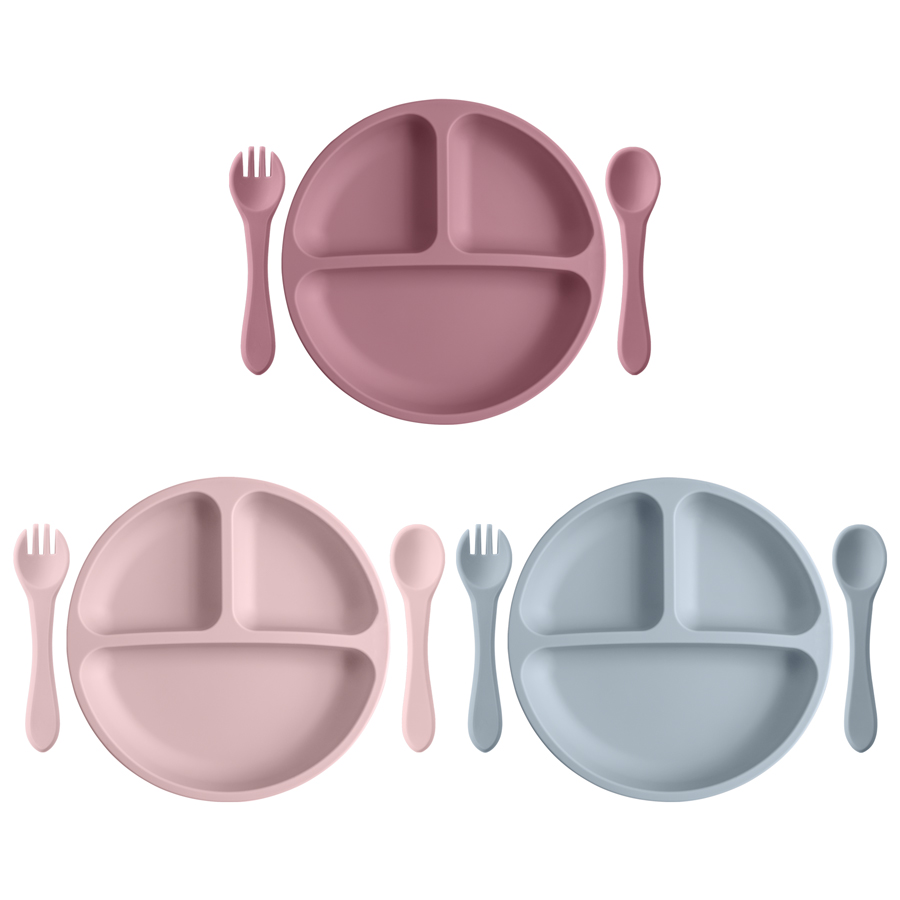 Baby Food Guide - 3 adet çocuk sofra seti bebek