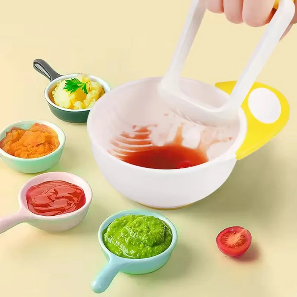 Baby Food Masher - Masher Bowl Ezme ve Servis 2'li
