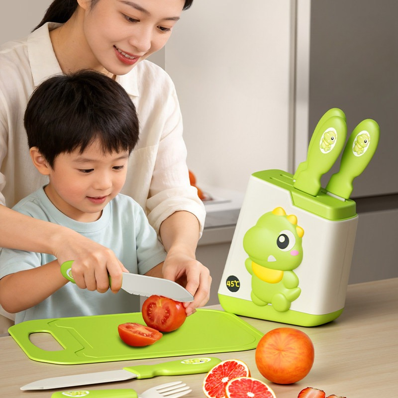 Baby Food Knife Set - Çocuklar için Gerçekçi Kesilebilir Mutfak Servis