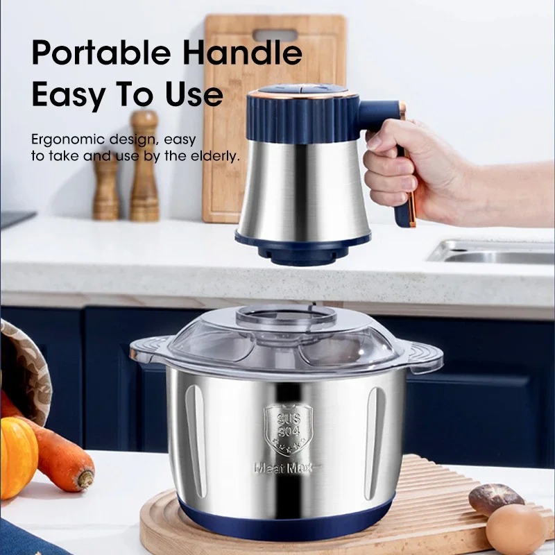 Baby Food Masher - 5L Elektrikli Kıyma Makinesi Büyük Kapasiteli