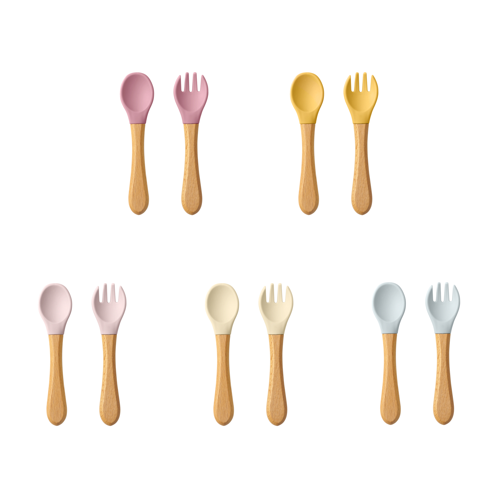 Baby Food Guide - 2 adet bebek öğrenme kaşık mutfak