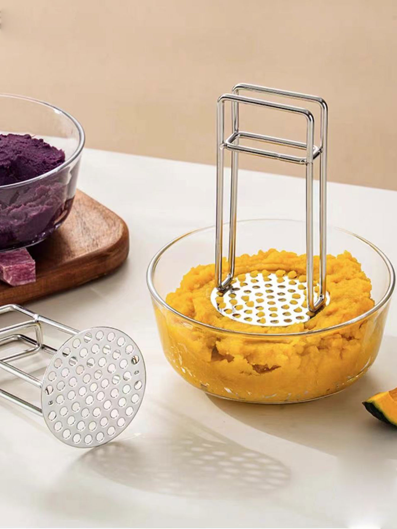 304 Paslanmaz Çelik Patates Ez - Baby Food Masher incelemesi ve fiyatı
