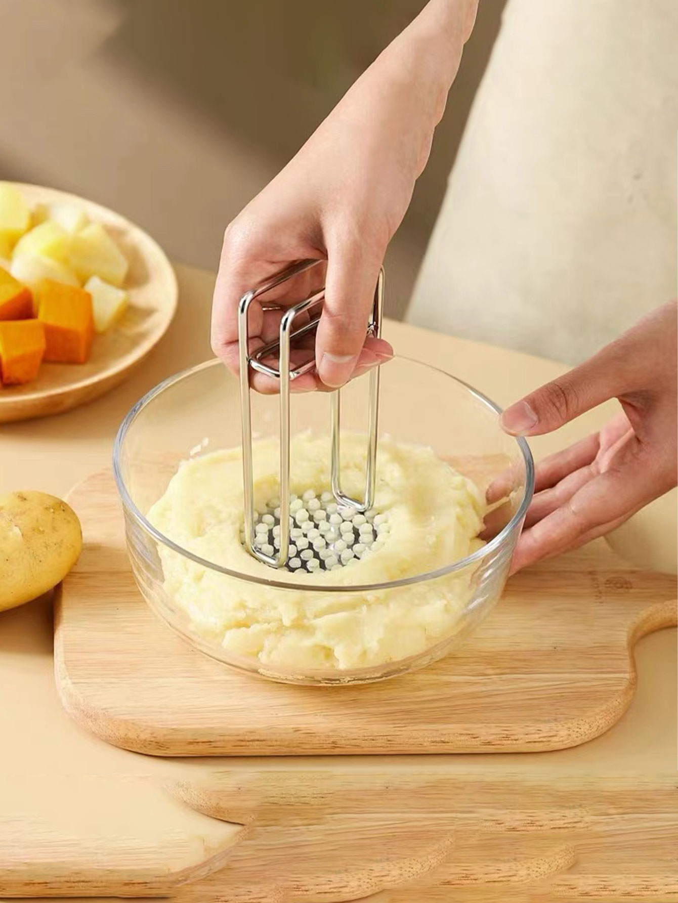 304 Paslanmaz Çelik Patates Ez - Baby Food Masher incelemesi ve fiyatı