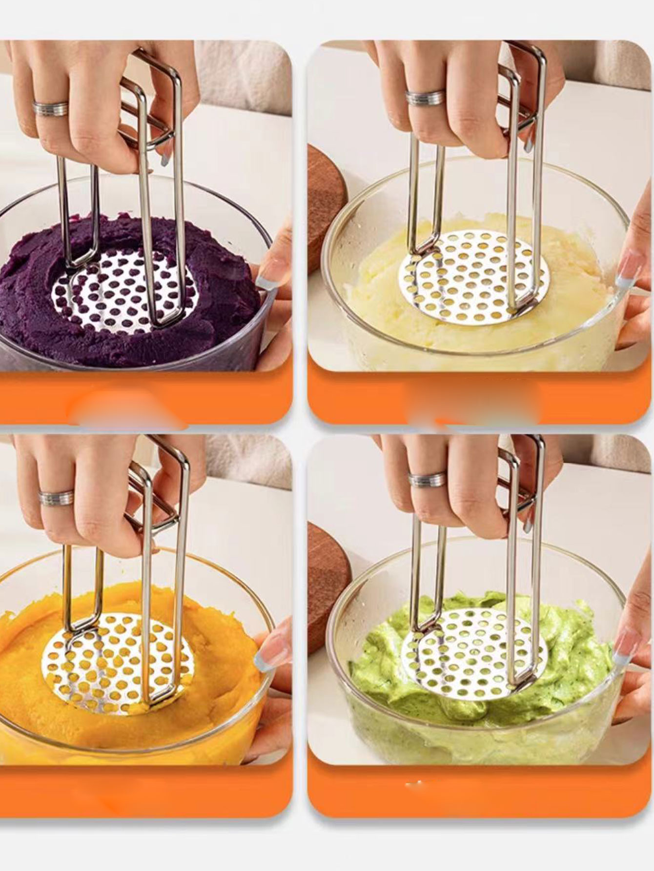 304 Paslanmaz Çelik Patates Ez - Baby Food Masher incelemesi ve fiyatı
