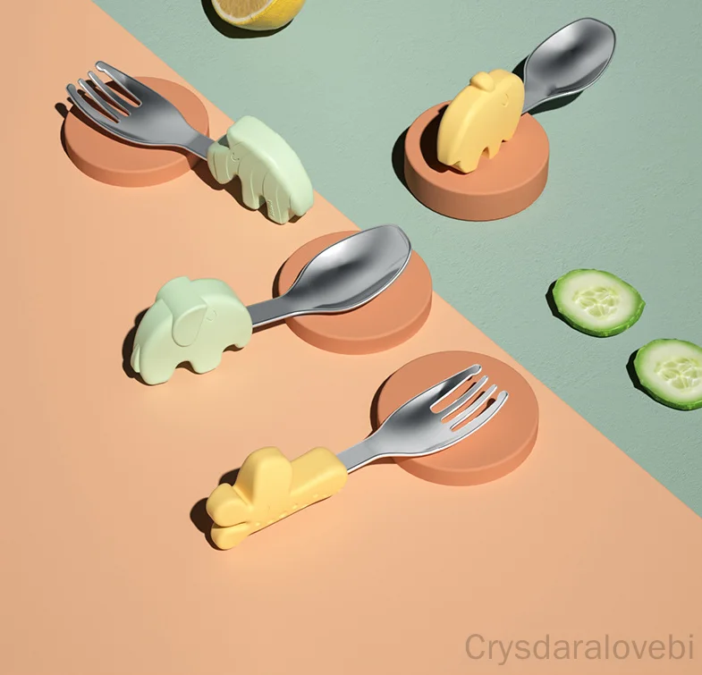 1 takım Fil Kısa Çatal Kaşık S - Baby Food In Japan incelemesi ve fiyatı