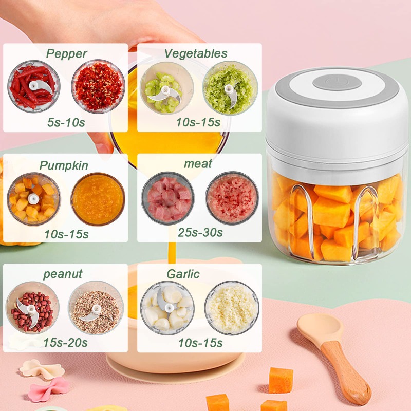 250ML elektrikli sarımsak deği - Baby Food Blender incelemesi ve fiyatı
