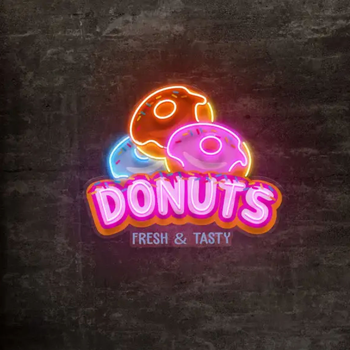 Donut Neon işareti ile özel re - Baby Food In Restaurant incelemesi ve fiyatı